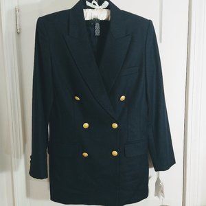 Liz Claiborne 100% Pure Woolmark Dk.Blue Blazer 6